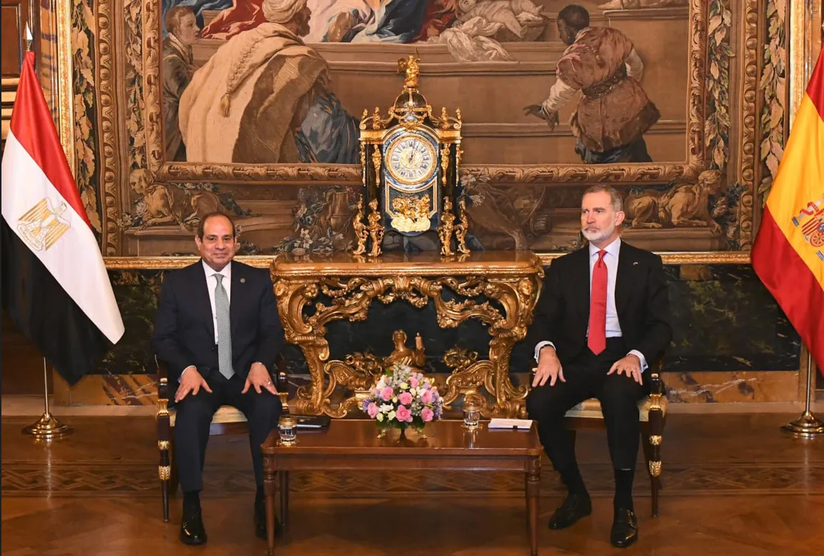 لقاء الرئيس السيسي مع ملك إسبانيا