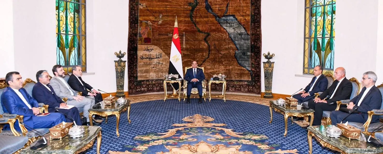 السيسي يستقبل وزير خارجية إيران ومدير عام الوكالة الدولية للطاقة الذرية