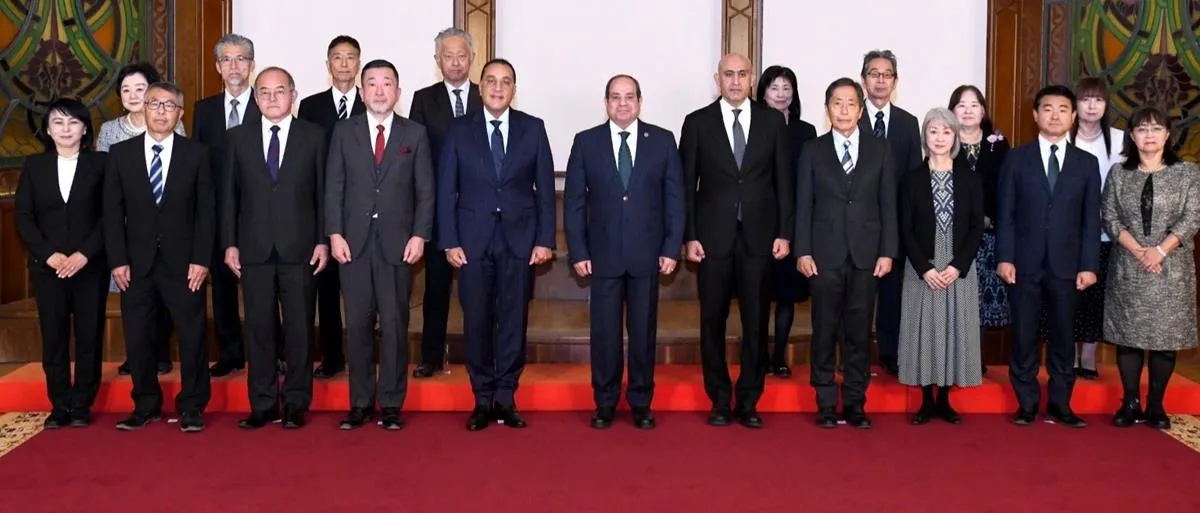 السيسي يستقبل مجموعة خبراء التعليم اليابانيين المتواجدين في مصر