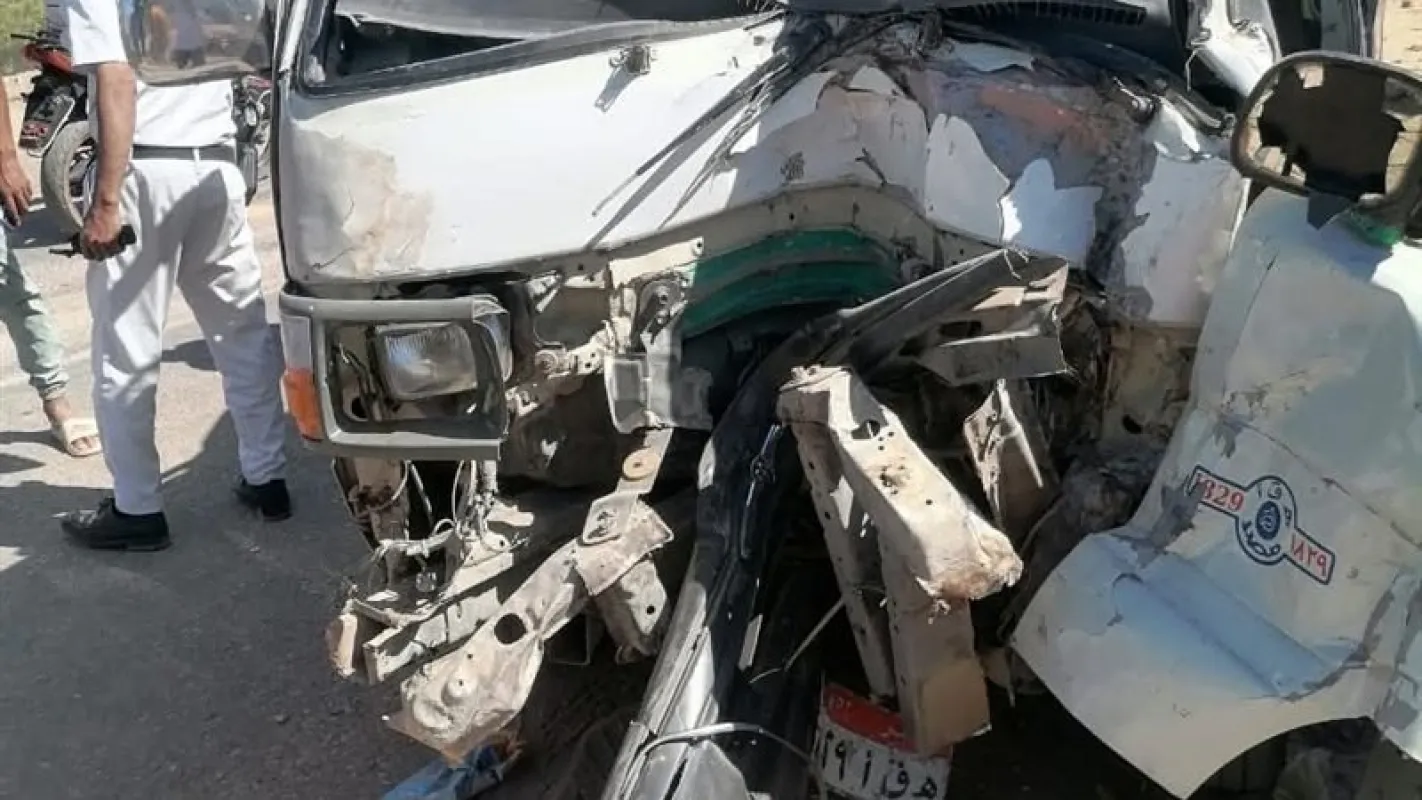 إصابة 11 مدرساً في حادث تصادم ميكروباص وتروسيكل بسوهاج