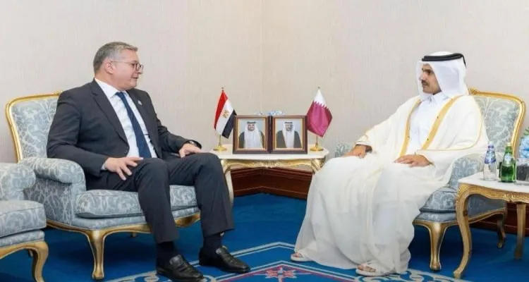 لقاءات وزير البترول والثروة المعدنية مع كبار المسئولين في قطر