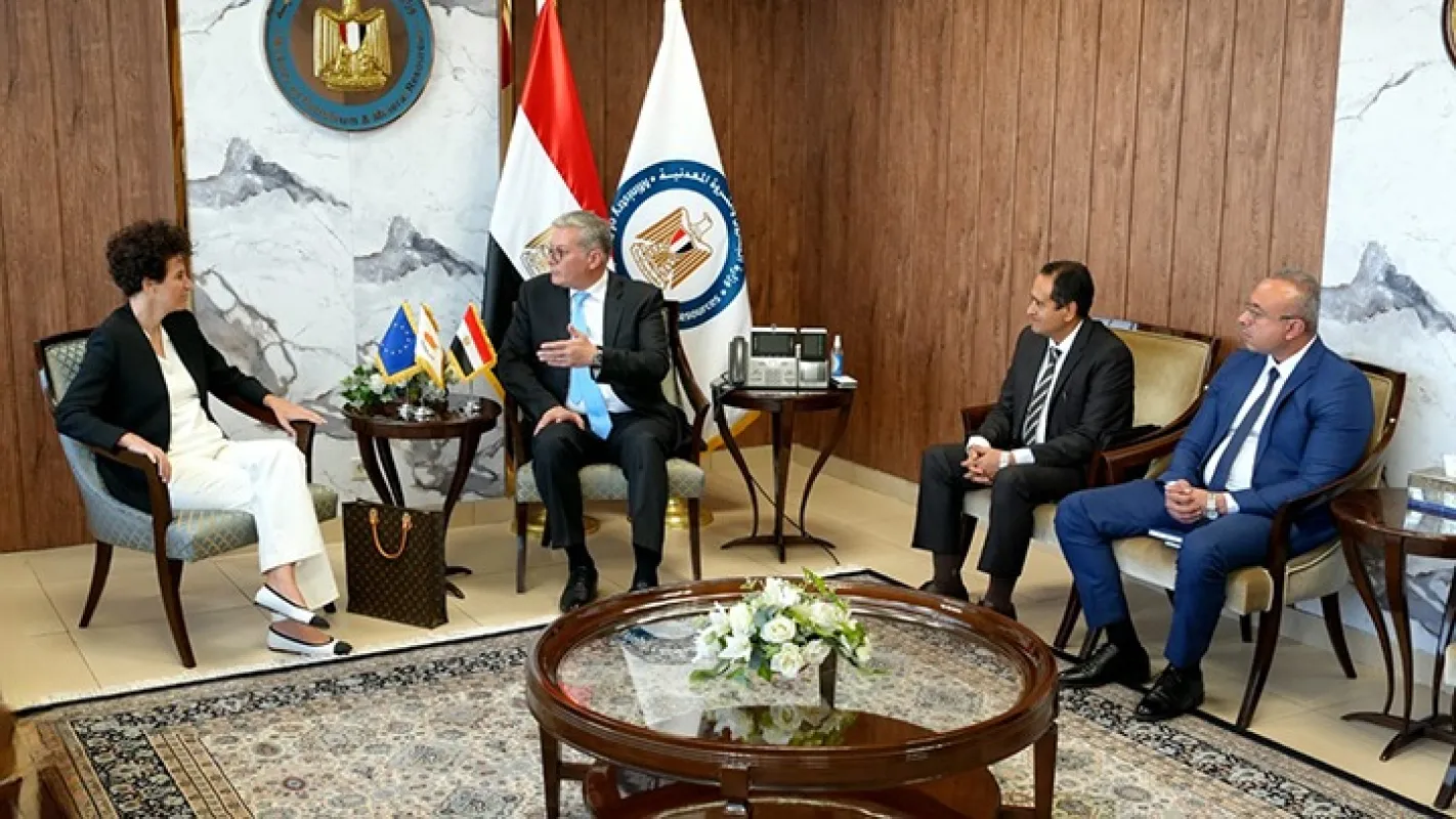 لقاء وزير البترول مع سفيرة قبرص في مصر
