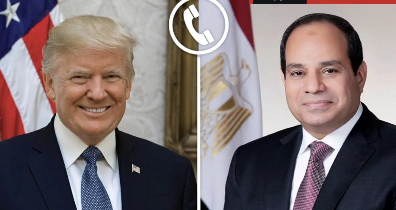 السيسي يجري اتصالًا هاتفيًا مع رئيس الولايات المتحدة الأمريكية