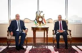 وزير الخارجية المصري يستقبل نائب الرئيس الفلسطيني في أول زيارة له لمصر منذ توليه منصبه
