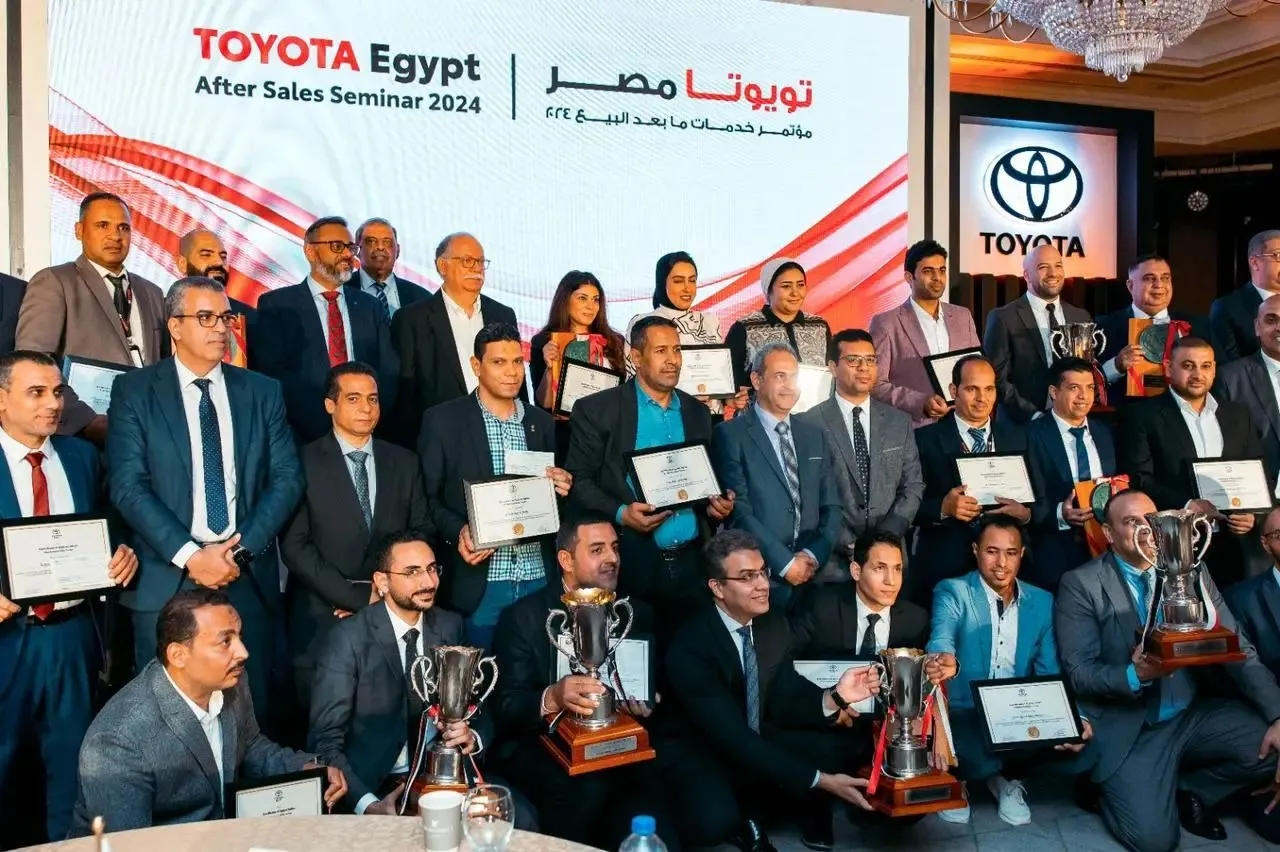 تويوتا مصر تفوز بجائزة المبيعات الدولية لعام 2024