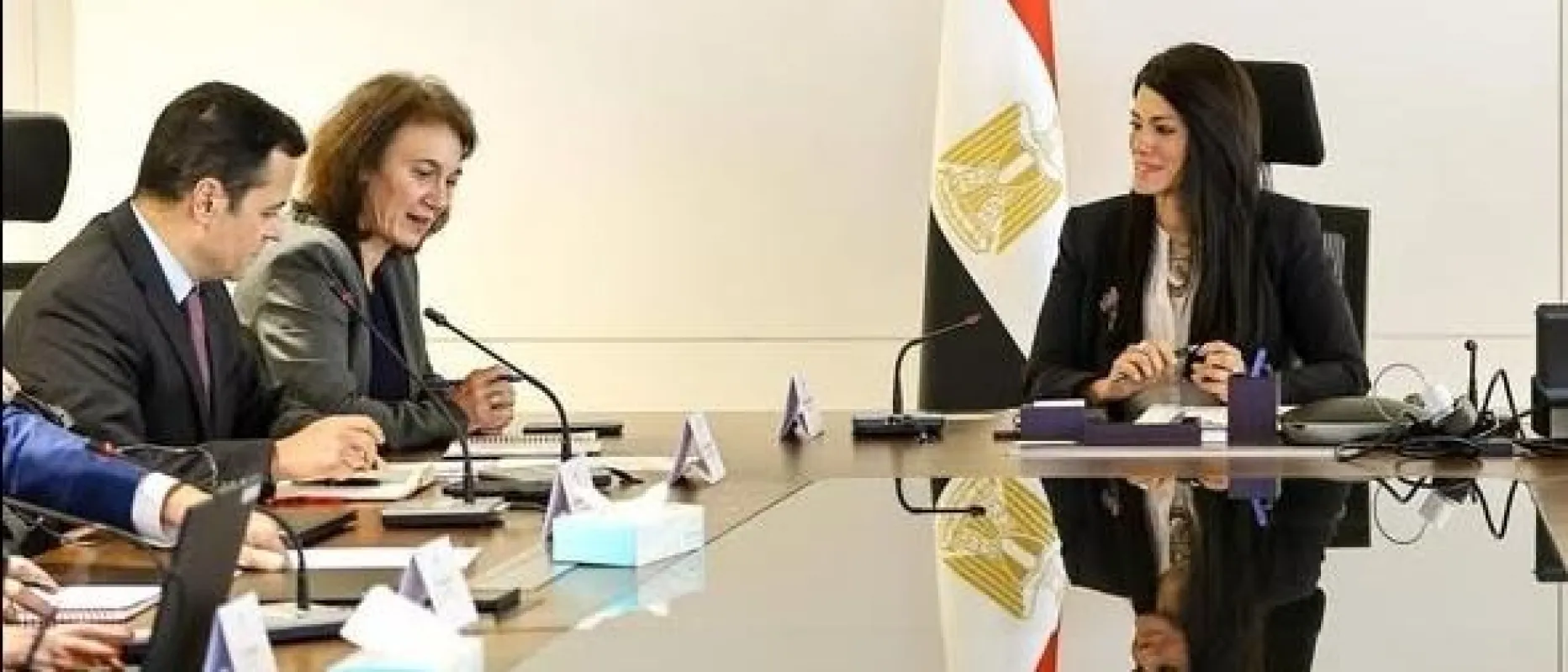 لقاء وزيرة التخطيط مع بعثة صندوق النقد الدولي