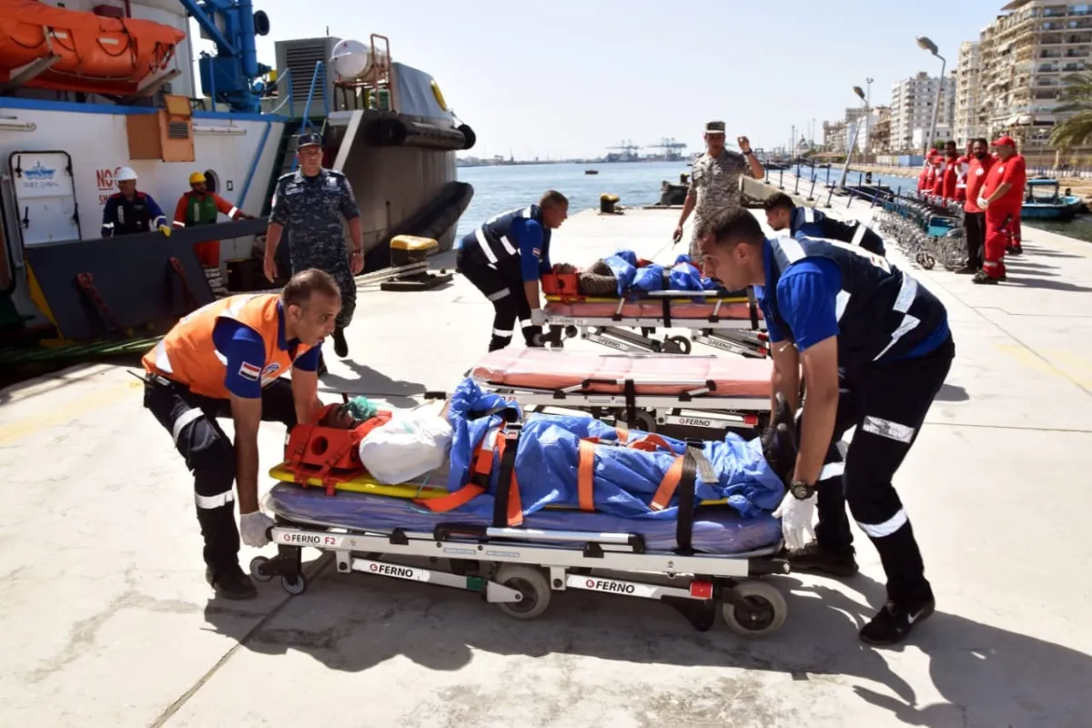 مركز البحث والإنقاذ بوزارة الدفاع ينفذ التجربة 