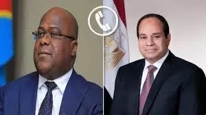 السيسي يتلقى اتصالاً هاتفيًا من رئيس الكونغو الديمقراطية