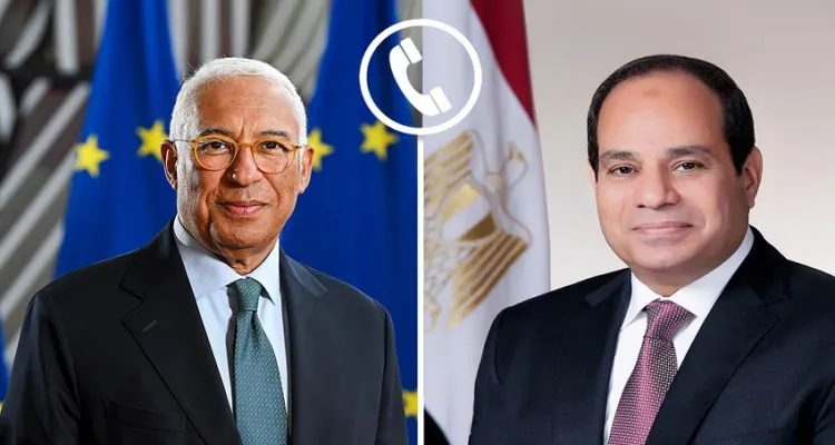 السيسي يتلقى اتصالًا هاتفيًا من رئيس المجلس الأوروبي