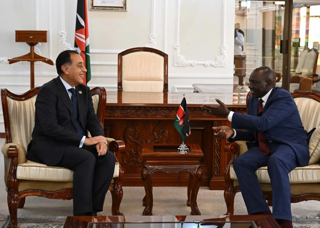لقاء رئيس الوزراء مع الرئيس الكيني