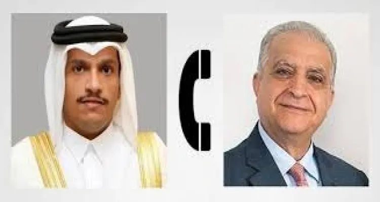 وزير الخارجية يُجري اتصالًا هاتفيًا مع نظيره القطري