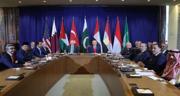 اجتماع ترامب مع دول إسلامية يركز على التوصل لوقف دائم لإطلاق النار في غزة