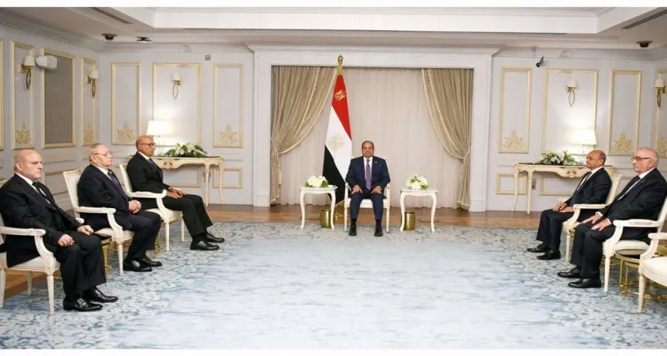 السيسي يشهد أداء اليمين لرؤساء محكمة النقض ومجلس الدولة وهيئتي قضايا الدولة والنيابة الإدارية