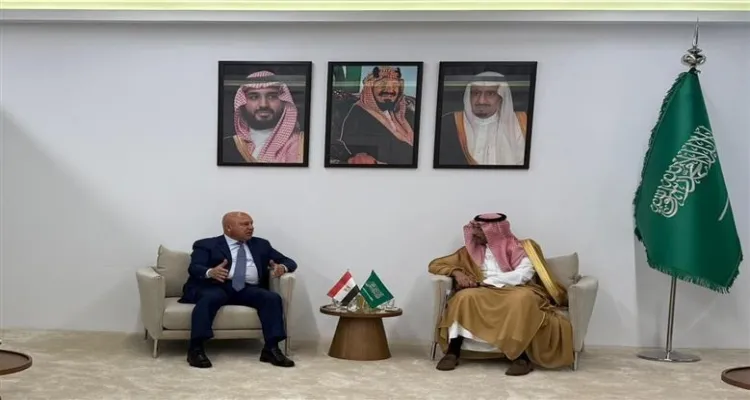 لقاء وزير الصناعة مع وزير الصناعة السعودي