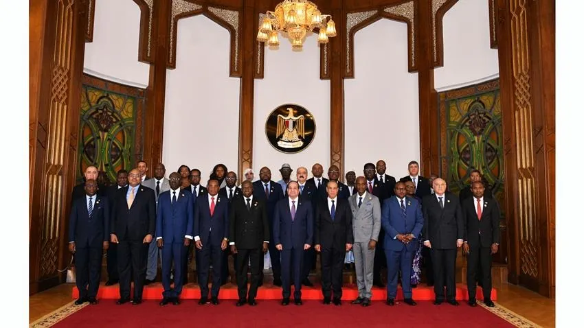 السيسي يستقبل وزراء ورؤساء الوفود الأفريقية وممثلي مفوضية الاتحاد الأفريقي والجمعيات الإقليمية