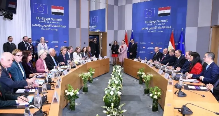 السيسي يشارك في  عشاء عمل أوروبي حاشد في بروكسل