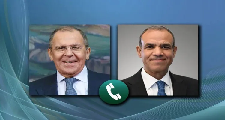 بيان حول مكالمة هاتفية بين لافروف ووزير خارجية مصر بدر عبد العاطي