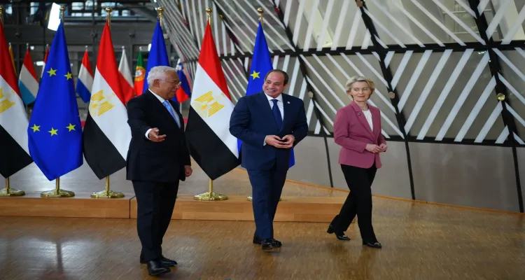 لقاء السيسي الممثلة العليا للاتحاد الأوروبي للشؤون الخارجية والسياسة الأمنية