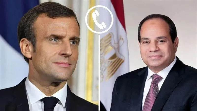 السيسي يتلقى اتصالًا هاتفيًا من نظيره الفرنسي