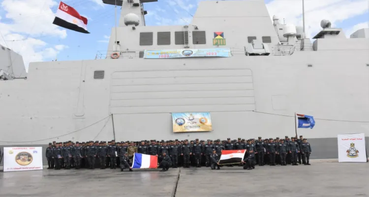 انطلاق فعاليات التدريب البحرى المشترك المصرى الفرنسى 