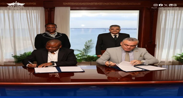 توقيع مذكرة تفاهم بين هيئة قناة السويس وهيئة الموانئ الناميبية