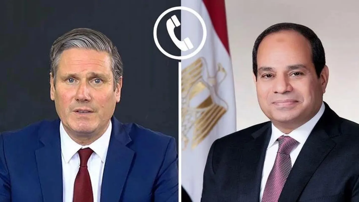 الرئيس السيسي يتلقى اتصالًا هاتفيًا من رئيس وزراء المملكة المتحدة