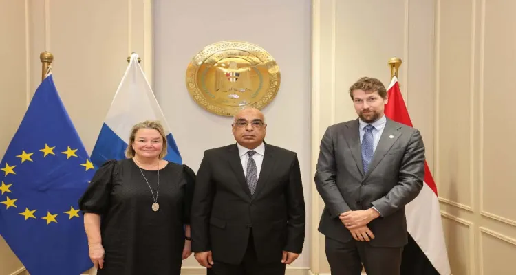 وزير العدل يستقبل مديرة مركز سيادة القانون بجمهورية فنلندا