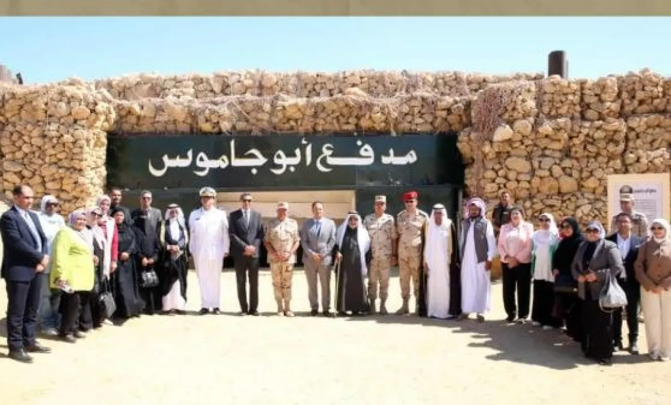 الجيش الثالث الميدانى يفتتح مزار النقطة الحصينة بعيون موسى بعد انتهاء التطوير