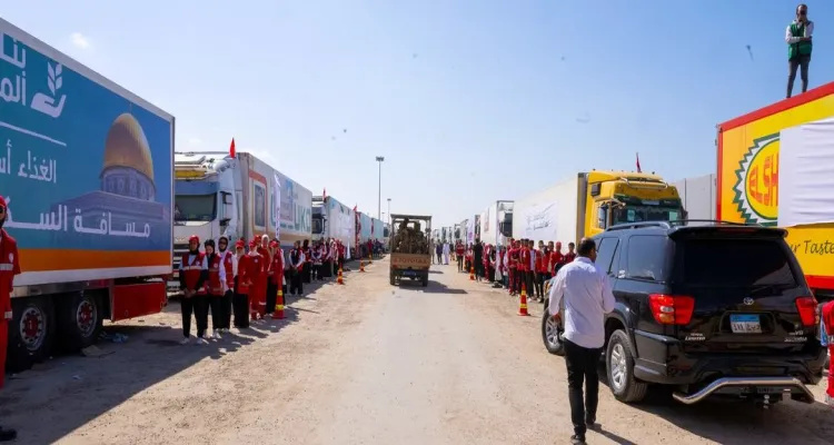 مصر وقطر تتوسطان لتأمين مساعدات إنسانية إلى غزة