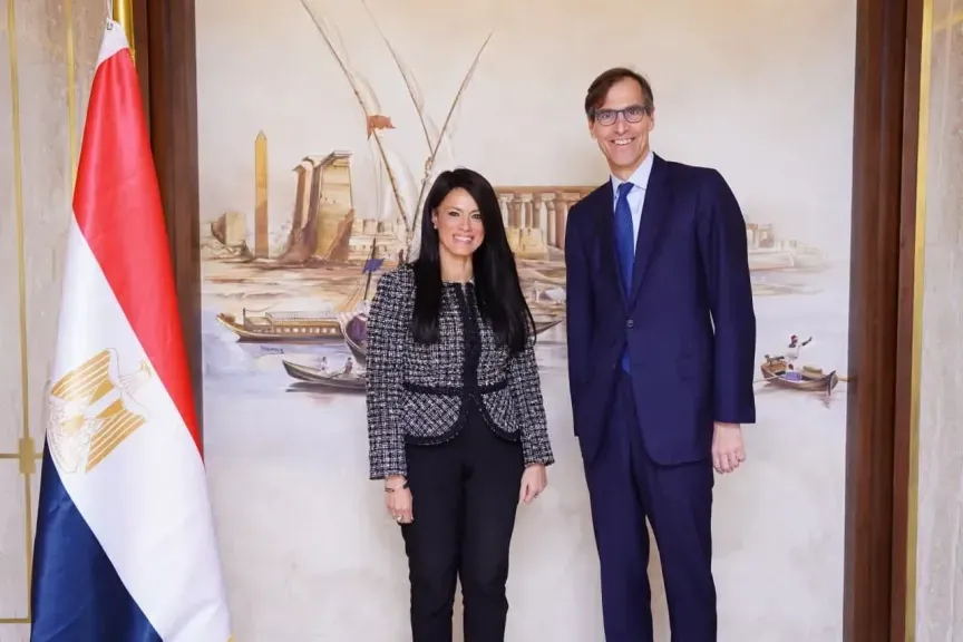 لقاء وزيرة التخطيط مع نائب رئيس البنك الأوروبي