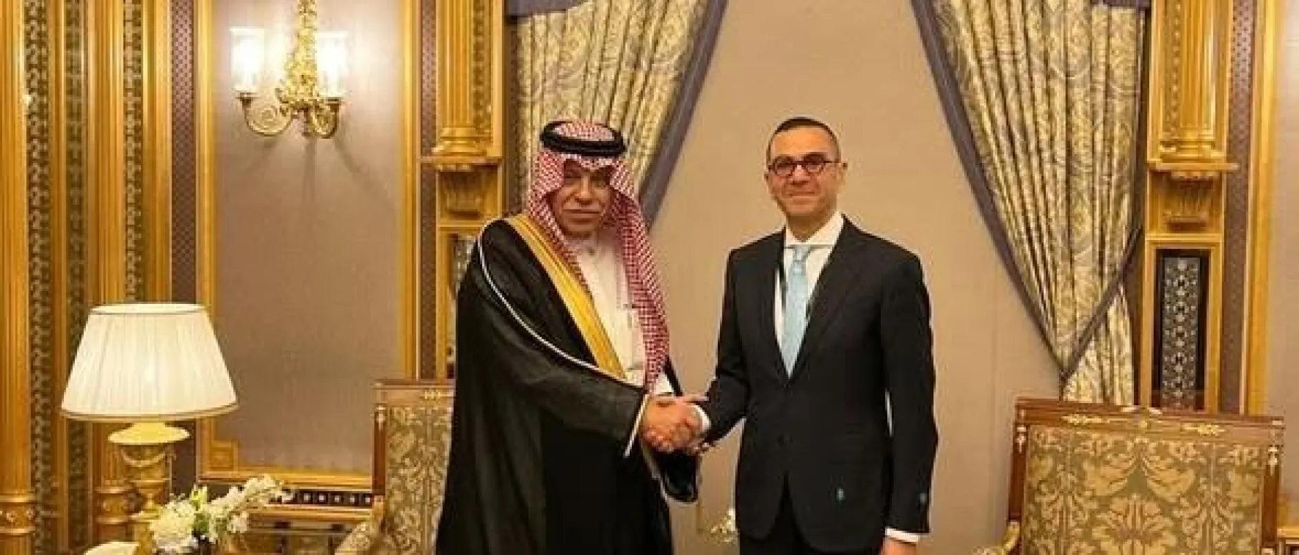 لقاء وزير الاستثمار مع وزير التجارة السعودي
