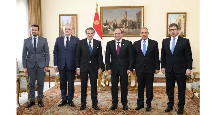 السيسي يستقبل مدير عام الوكالة الدولية للطاقة الذرية