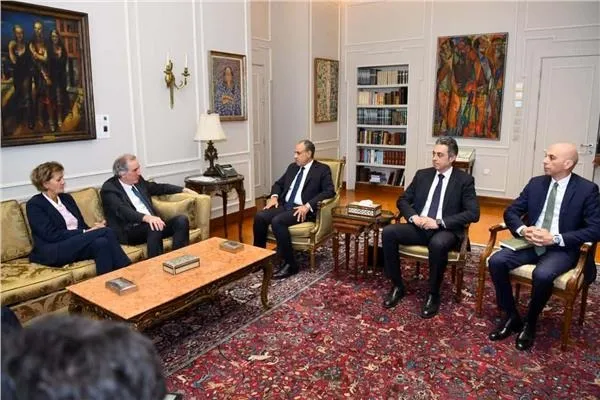 وزير الخارجية يستقبل وفداً أوروبياً برئاسة المبعوث الأوروبي الخاص لعملية السلام