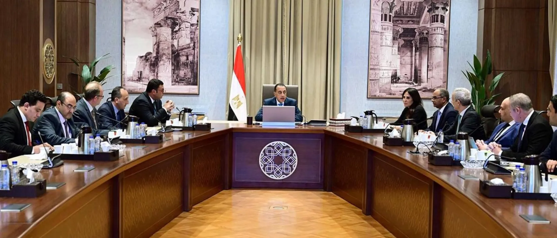 لقاء مدبولي  مع الرئيس التنفيذي لشركة 