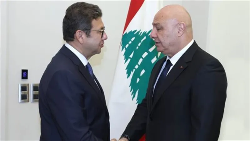 لقاء رئيس لبنان و مدير المخابرات العامة المصرية