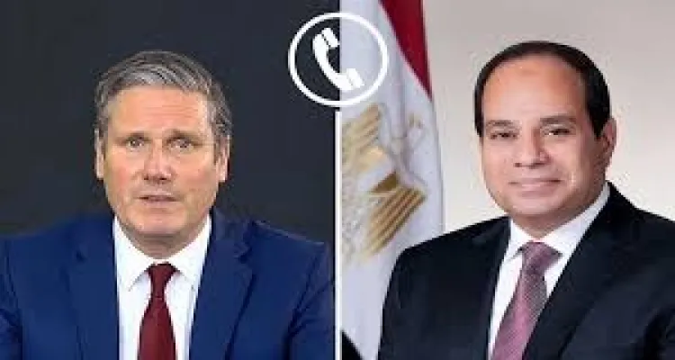 السيسي يتلقى اتصالًا هاتفيًا من رئيس وزراء المملكة المتحدة